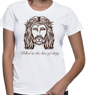 jezus tshirt wit