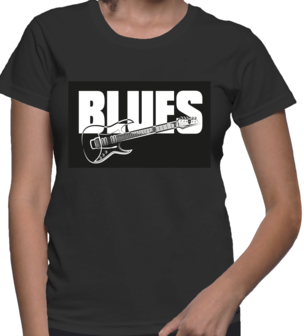 blues tshirt zwart