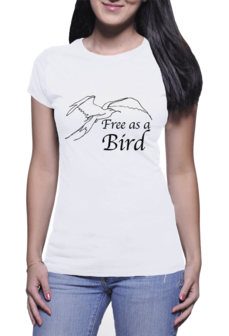 freebird t-shirt wit