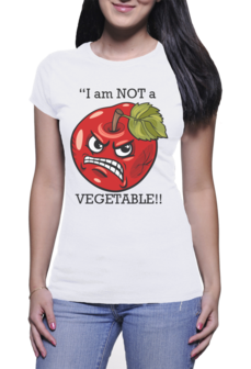 i am not a vegetable shirt voor vrouwen 